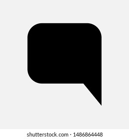 Bubble Speech Icon. Talk & Chat Sign or Conversation Vector, Symbol for Design, Presentation, Website or Apps Elements.