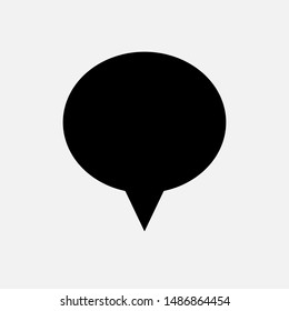 Bubble Speech Icon. Talk & Chat Sign or Conversation Vector, Symbol for Design, Presentation, Website or Apps Elements.