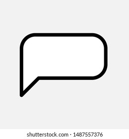 Bubble Speech Icon. Talk & Chat Sign or Conversation Vector, Symbol for Design, Presentation, Website or Apps Elements.