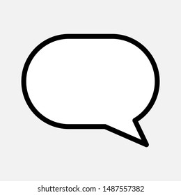 Bubble Speech Icon. Talk & Chat Sign or Conversation Vector, Symbol for Design, Presentation, Website or Apps Elements.