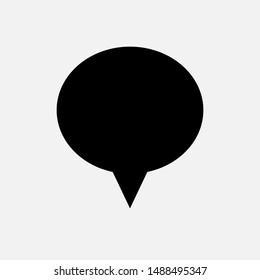 Bubble Speech Icon. Talk & Chat Sign or Conversation Vector, Symbol for Design, Presentation, Website or Apps Elements.