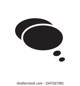 Bubble speech icon or talk symbol