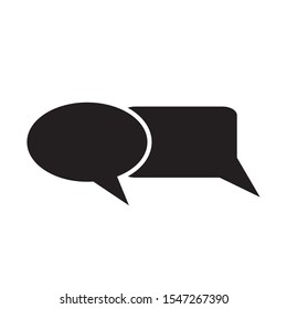 Bubble speech icon or talk symbol