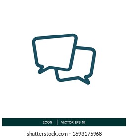 símbolo de voz de burbuja símbolo de charla elemento de diseño vectorial eps 10