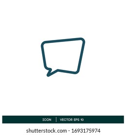 símbolo de voz de burbuja símbolo de charla elemento de diseño vectorial eps 10