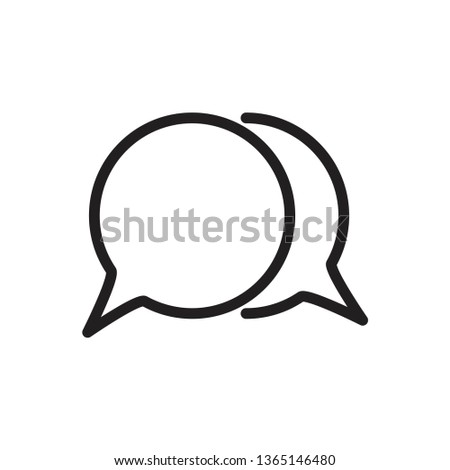 bubble speech icon template