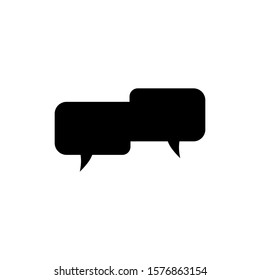 bubble speech icon in trendy flat design
