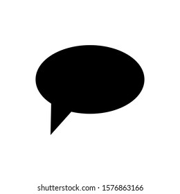bubble speech icon in trendy flat design