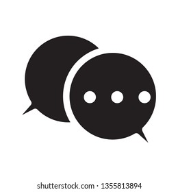 bubble speech icon vector