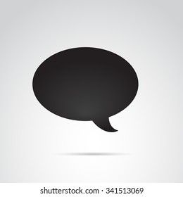 Bubble speech icon. Vector art.