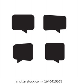Bubble speech icon vector. Chat icon symbol illustration