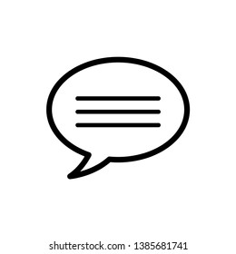 bubble speech icon vector design template