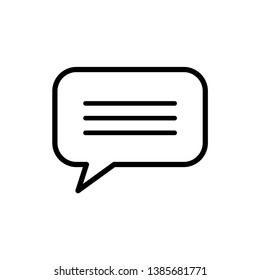 bubble speech icon vector design template