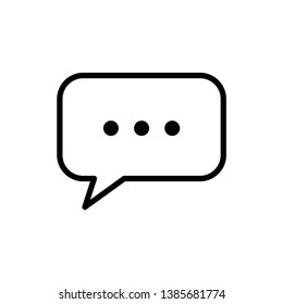 bubble speech icon vector design template