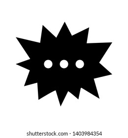 bubble speech icon vector design template