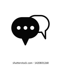 bubble speech icon vector design