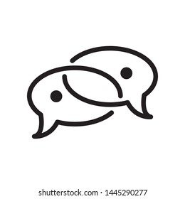 bubble speech icon vector design template