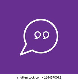 Bubble speech icon vector design template