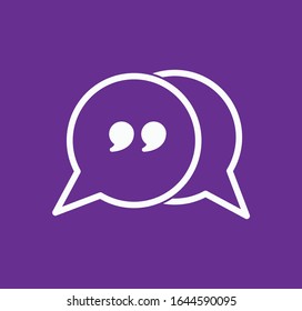 Bubble speech icon vector design template