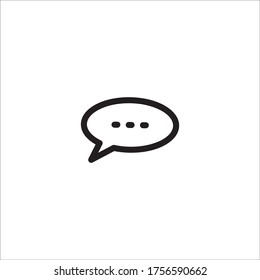 Bubble speech icon vector design template