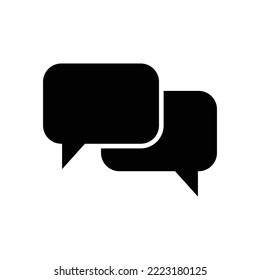 bubble speech icon vector design template in white background