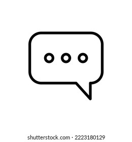 bubble speech icon vector design template in white background