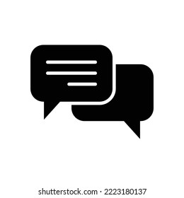 bubble speech icon vector design template in white background