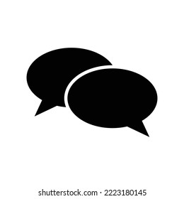 bubble speech icon vector design template in white background