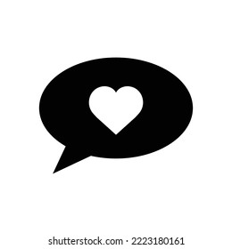bubble speech icon vector design template in white background