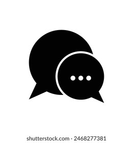 bubble speech icon vector design template simple and clean