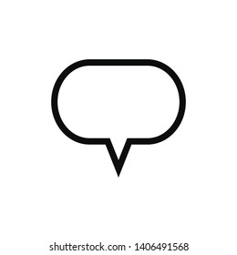 bubble speech icon vector flat design