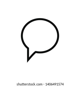 bubble speech icon vector flat design
