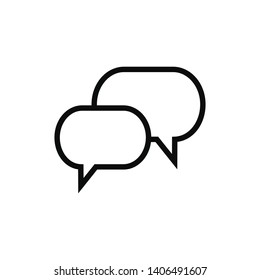 bubble speech icon vector flat design