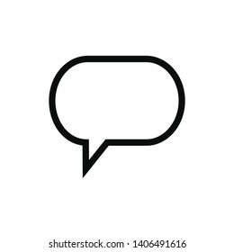 bubble speech icon vector flat design
