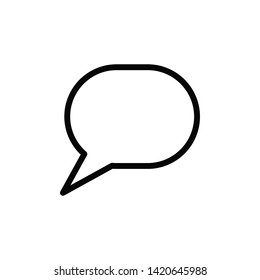 bubble speech icon vector flat design
