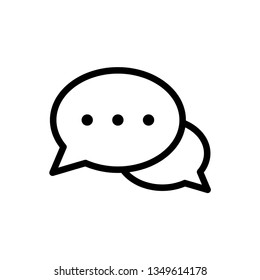 Bubble Speech Icon Vector Illustration Logo Template