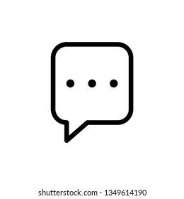 Bubble Speech Icon Vector Illustration Logo Template