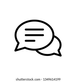 Bubble Speech Icon Vector Illustration Logo Template