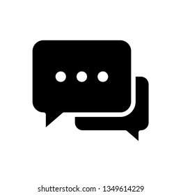 Bubble Speech Icon Vector Illustration Logo Template