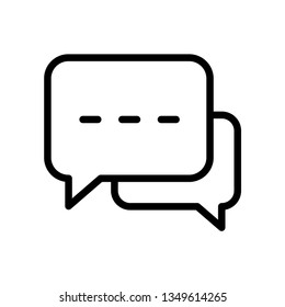 Bubble Speech Icon Vector Illustration Logo Template
