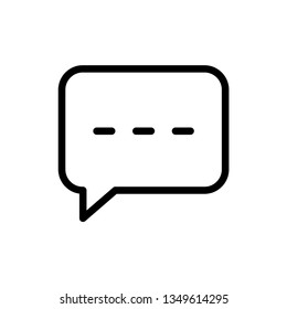 Bubble Speech Icon Vector Illustration Logo Template