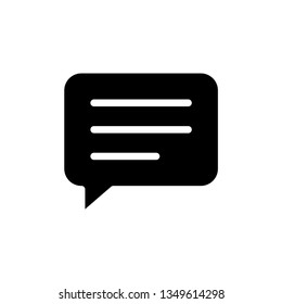Bubble Speech Icon Vector Illustration Logo Template