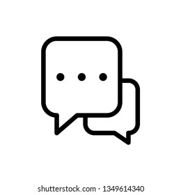 Bubble Speech Icon Vector Illustration Logo Template