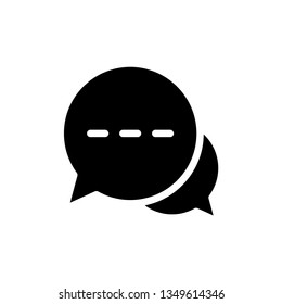 Bubble Speech Icon Vector Illustration Logo Template