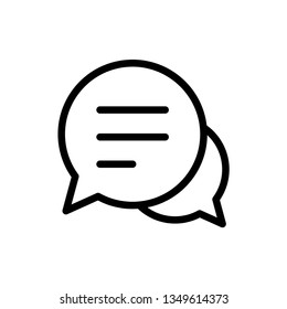 Bubble Speech Icon Vector Illustration Logo Template