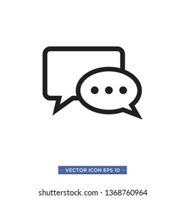 bubble speech icon vector illustration