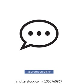 bubble speech icon vector illustration