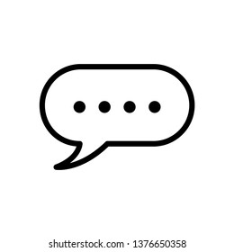 bubble speech Icon Vector Illustration Logo Template