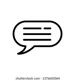 bubble speech Icon Vector Illustration Logo Template