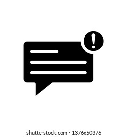 bubble speech Icon Vector Illustration Logo Template
